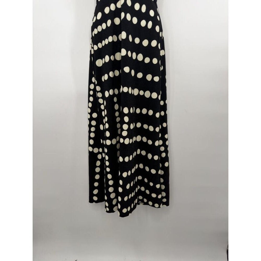 Johanna Ortiz Equatoria Rhythms Midi Dress Black And Ecru Polka Dot Halter Neck - Picture 10 of 16